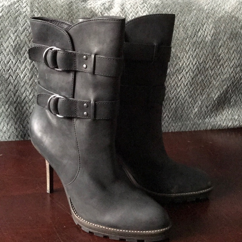 Coach leather boots